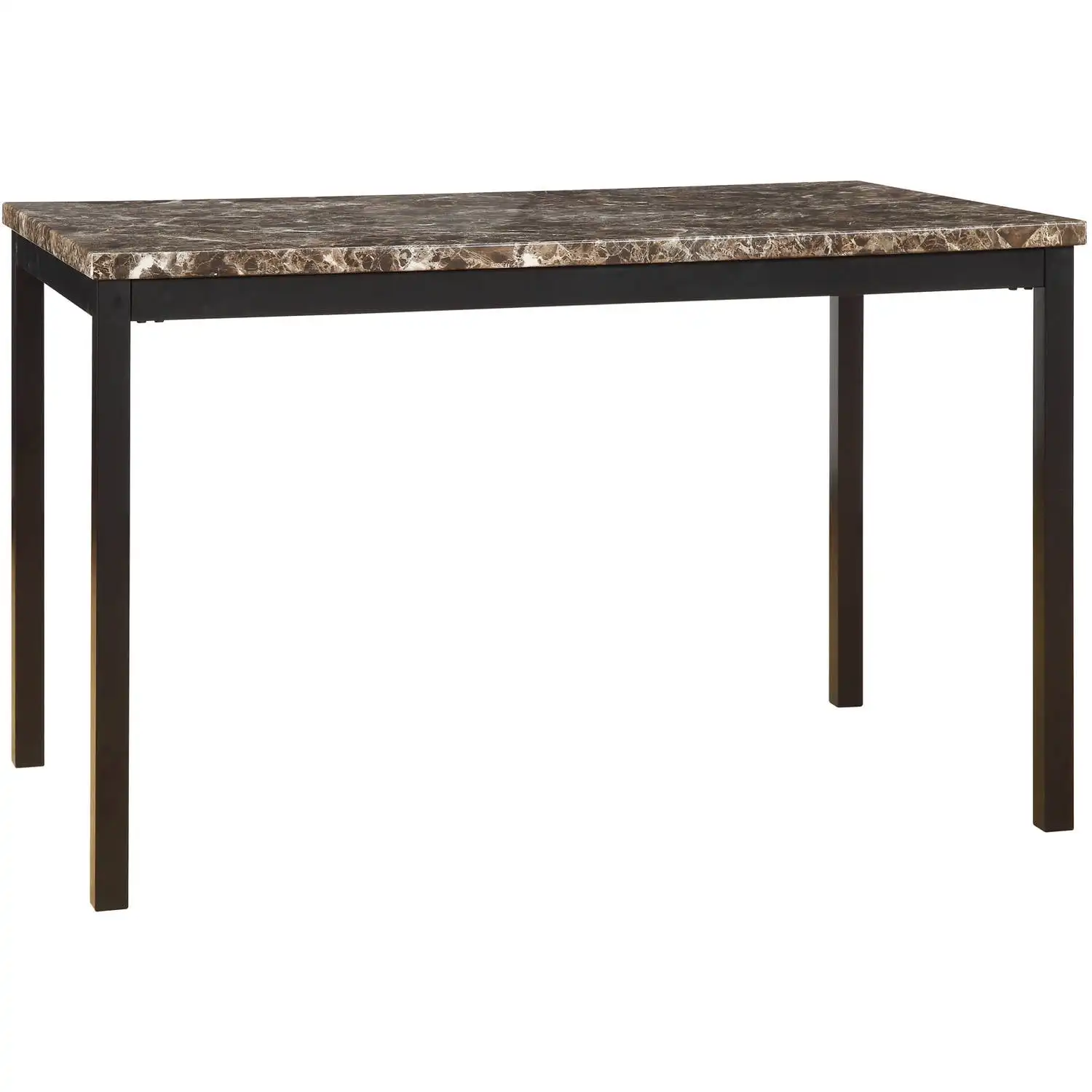 

Weston Home Declan Black Finish Frame with Faux Marble To 48" Dining Table