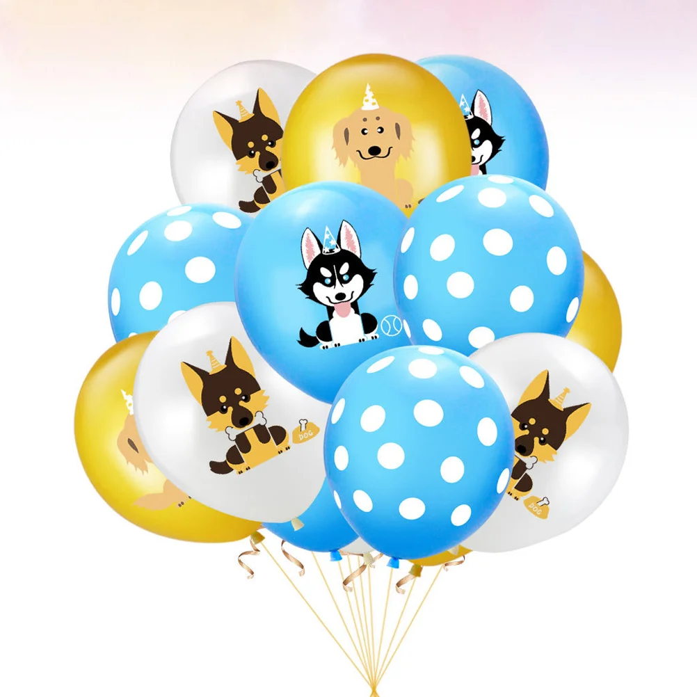 20 шт. воздушные шары с немецкой овчаркой и принтом латексная эмульсия для