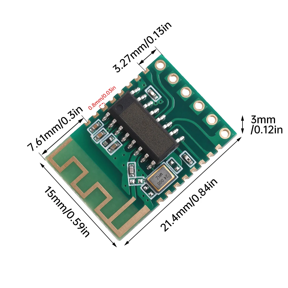JDY-68A Двухрежимный аудиомодуль BLE BLE5.1 Плата воспроизведения Последовательный