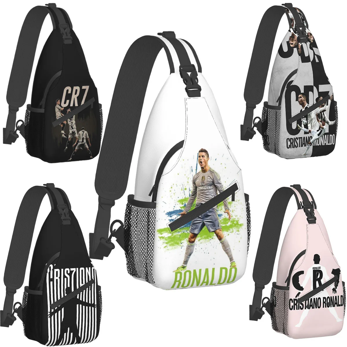 

Cristiano Ronaldo CR7 Sling Backpack Sling Bag Hiking Traveling Chest Bag Daypack Men's Crossbody Backpack Shoulder Bag Pouch