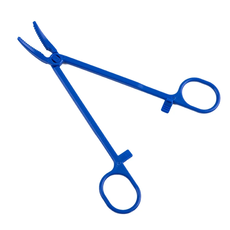 

16cm Hemostasis Disposable Medical Cotton Ball Pliers PVC Material Surgical Cotton Sponge Tweezers First Aid Tools