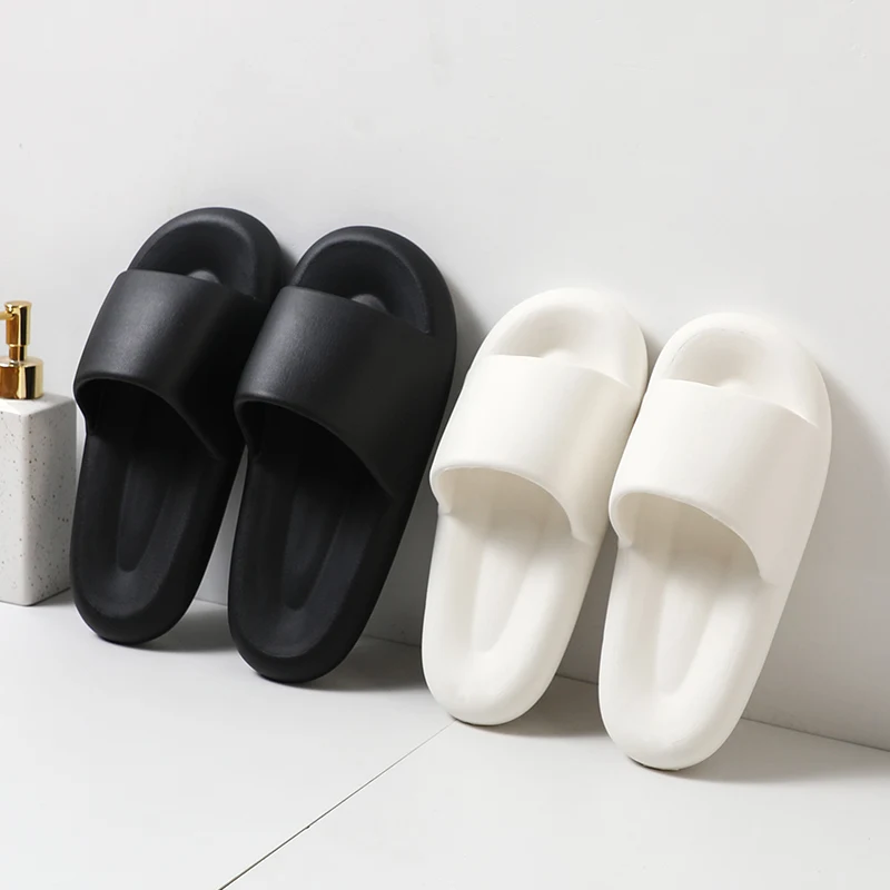 

Сандалии из ЭВА на платформе для мужчин и женщин, мягкие Нескользящие шлепанцы для дома и пляжа, летняя модная обувь для ванной комнаты, 2022