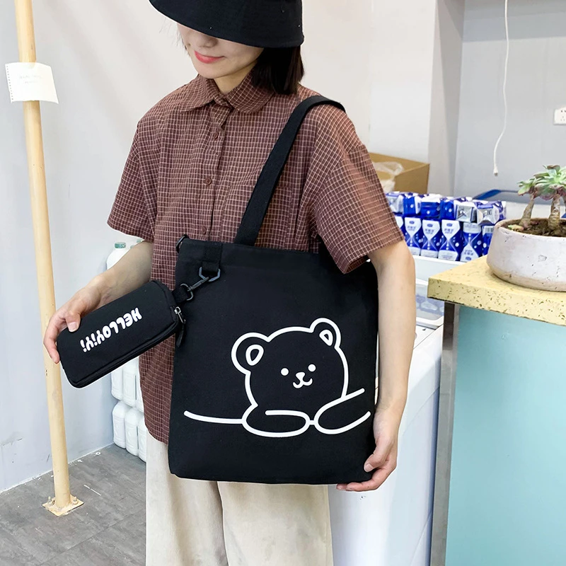 MRLD Kids Handbags For Girls Children's Primary School Students Bags Shoulder Diagonal Bags Toddlers Canvas Bag Shopping Handbag