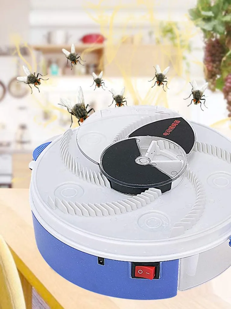 Automatic Fly Catcher Rotatable Mosquito Trap USB Fly Trap Killer Electric Insect Pest Reject Control Device For Home Hotel ABS