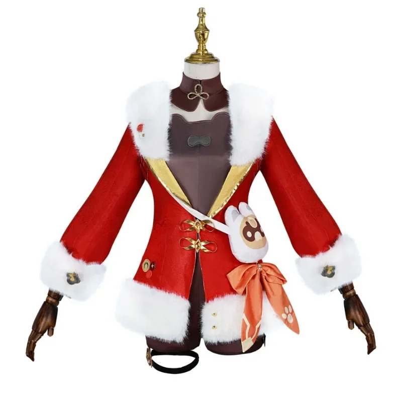 Hu Tao Косплей Игра Genshin Impact Фонарь Rite Костюм Красный Новый Год Полный Комплект