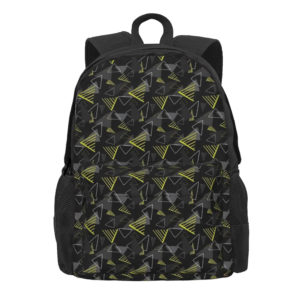 

Modern Geo Print Backpack Memphis Style Streetwear Backpacks Teen Trekking Soft School Bags Colorful Rucksack