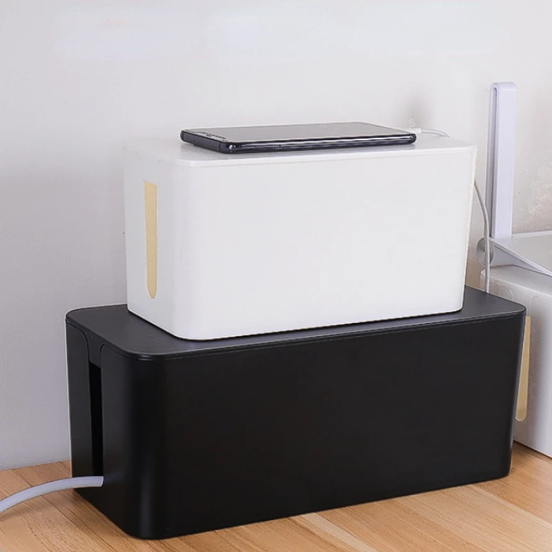 

Cable Storage Box Desktop Phone Charger Box Home Socket Power Line Storage Case Cable Management Wire Organizer Cable Organizer