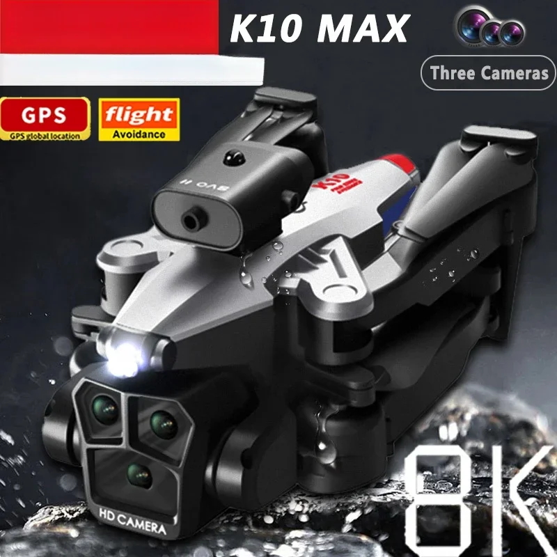 

K10MAX Drone 4K Professional Camera 8K GPS HD Omnidirectional Obstacle Avoidance Aerial Photography Three Camera Avoidance Quadr