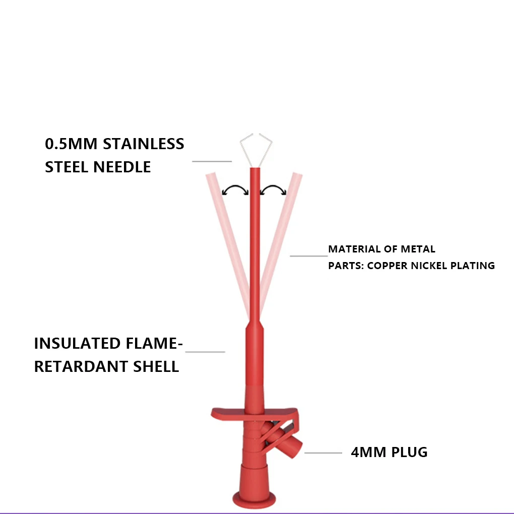 

Портативный Зажим для тестирования, профессиональный щуп для быстрого тестирования нейлоновой упаковки, однотонный, с защитой от пламени, ...
