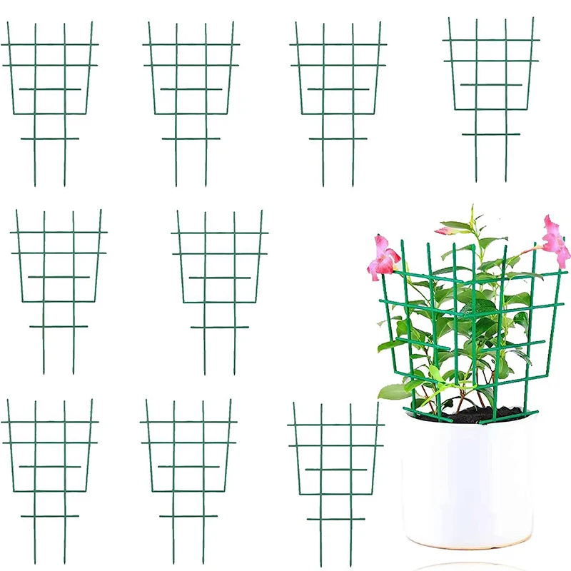 

1/5Pcs Plastic Plant Support For Garden Vines Fastener Frame DIY Pot Bracket Shelf Climbing Flower Fixed Plant Growth Direction