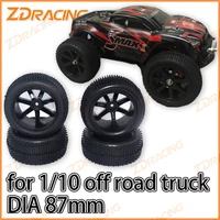 surpass hobby 4pcs zd racing 85mm wheel tires hub rim rubber for 110 off road rc car truck buggy accessories wltoys traxxas hsp