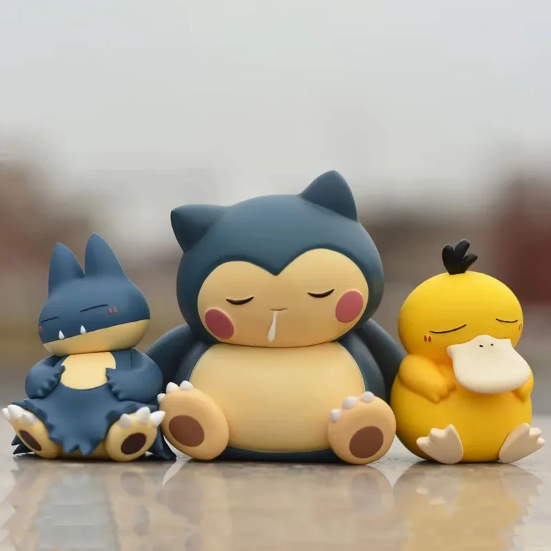 

Anime Pokemon PVC Model Toys Sleep Starry Dream Series Psyduck Snorlax Action Figure Cartoon Collect Christmas Doll for Kid Gift