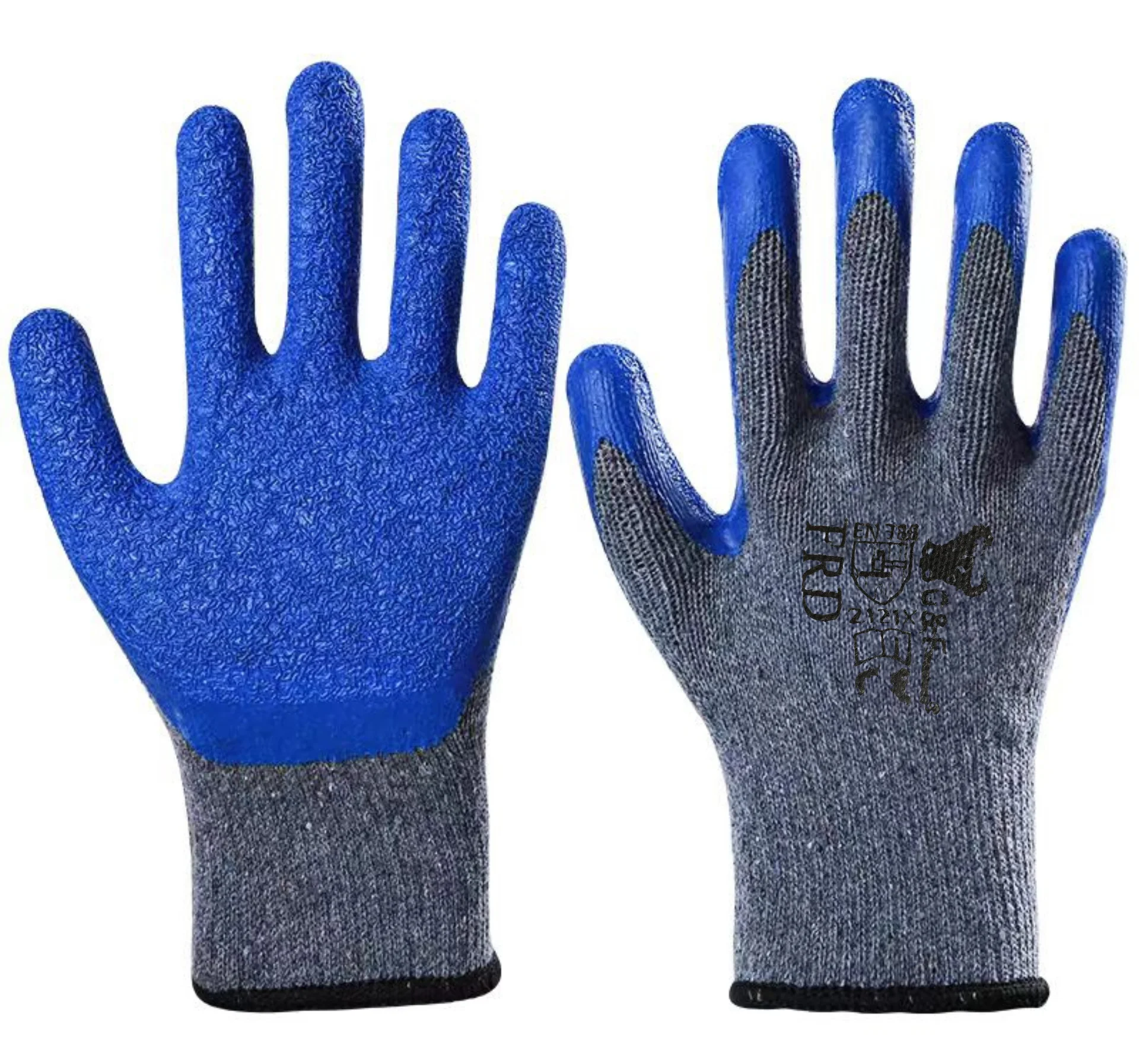 Латексные рабочие защитные перчатки устойчивы к поломке и нескользящим мужским