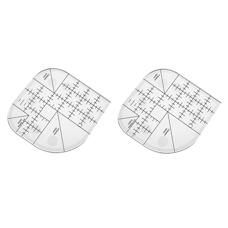 Многофункциональная линейка для угловой резки LUDA акриловая Нескользящая швов