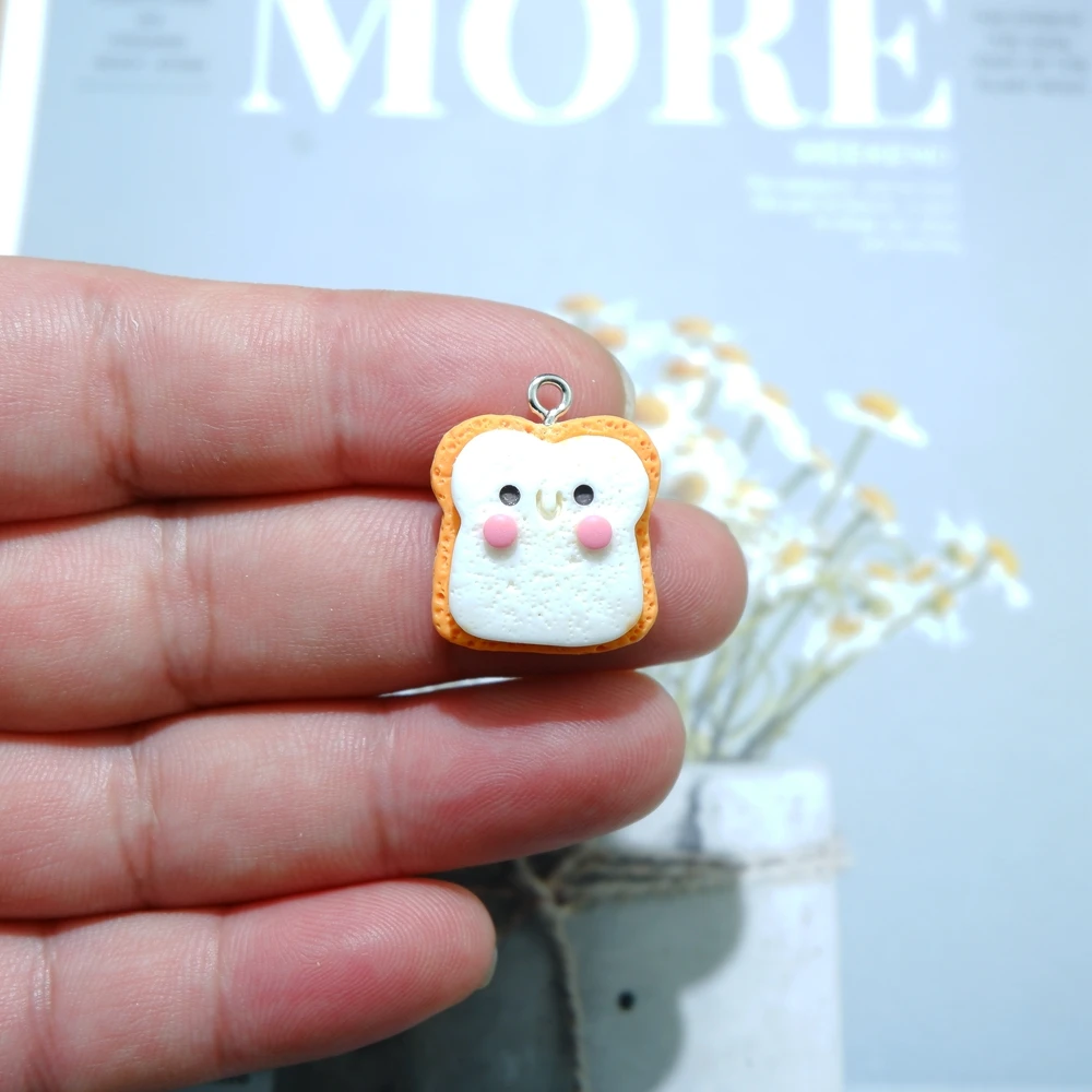 Оптовая продажа подвесок бисквит хот-дог для изготовления ювелирных изделий