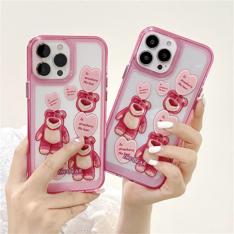 

Чехол для телефона с изображением героев мультфильма «клубника»