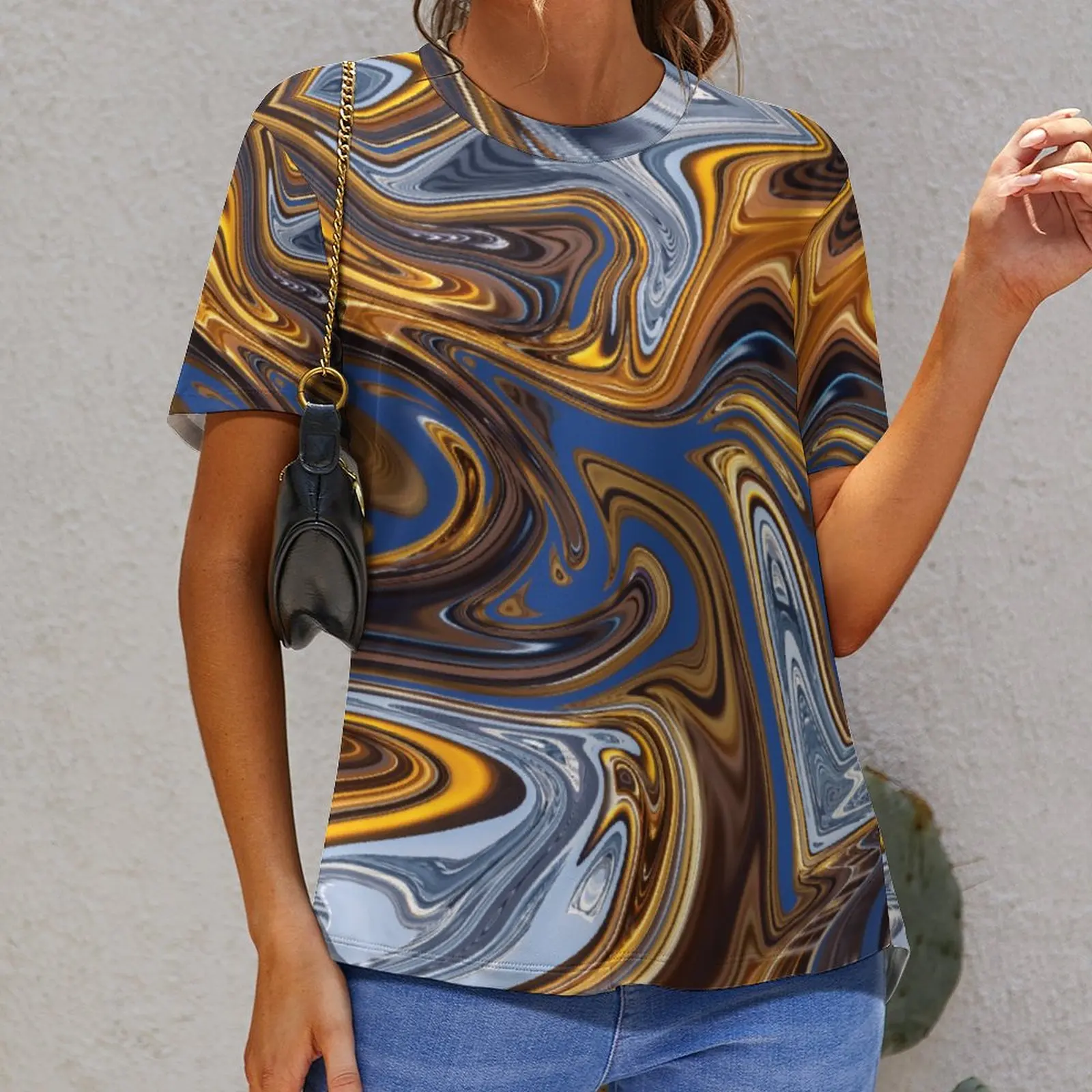 

Wave Tie Dye Gift Tie Dye G Funny Top Tee High Grade Activity Competition USA Size