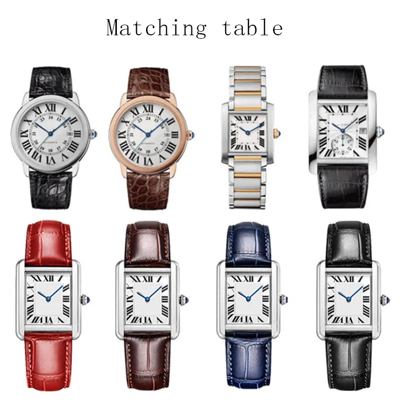 Ремешок сменный из натуральной кожи для наручных часов браслет-цепочка мужчин и