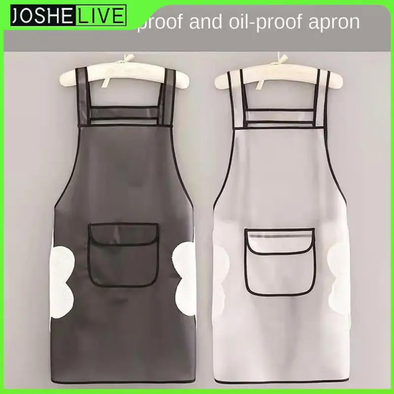 

Large-capacity Pocket Storage Dining Waist Tpu Adults Waist Anti-fouling Anti-oil Dirty Womens Summer Apron Apron Wear-resistant