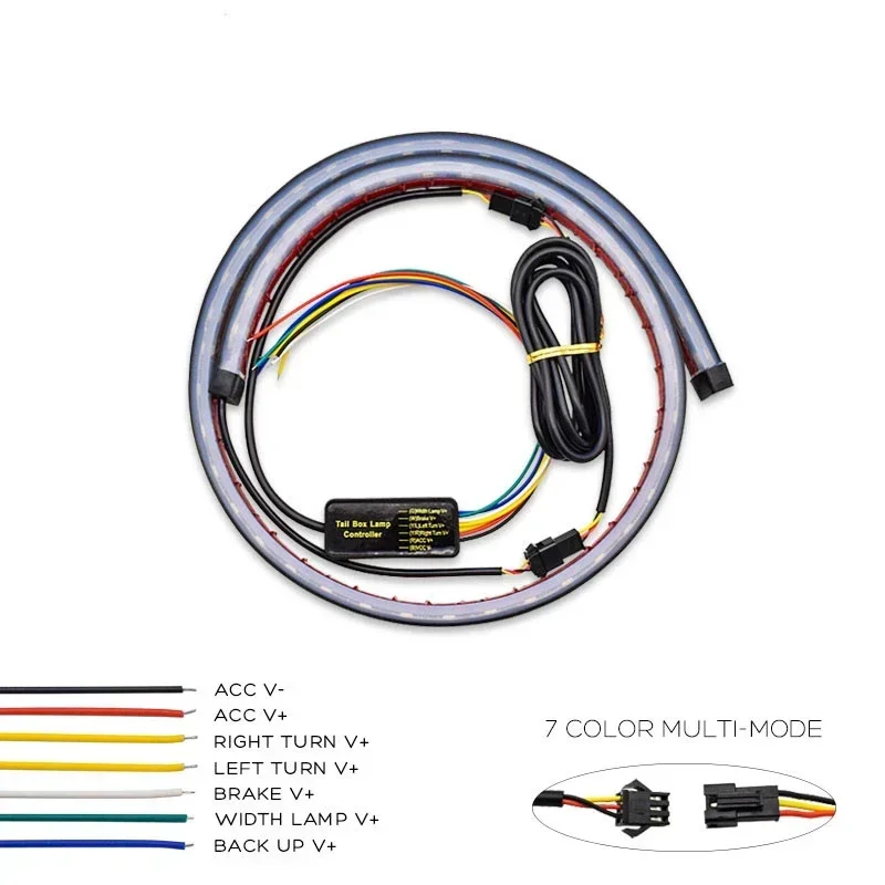 

100 см автомобильные фонари, авто высокий задний дополнительный стоп-сигнал, стоп-сигнал, светодиодная лента, багажник, задний ходовой указатель поворота, универсальный автомобильный Стайлинг