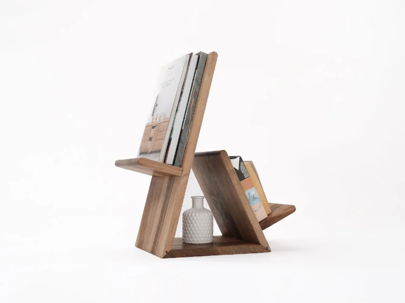 

Doodle Magazine Stand | Handcrafted Magazine Holder, Newspaper Stand, Wooden Magazine Stand, Magazine Rack, Book Stand