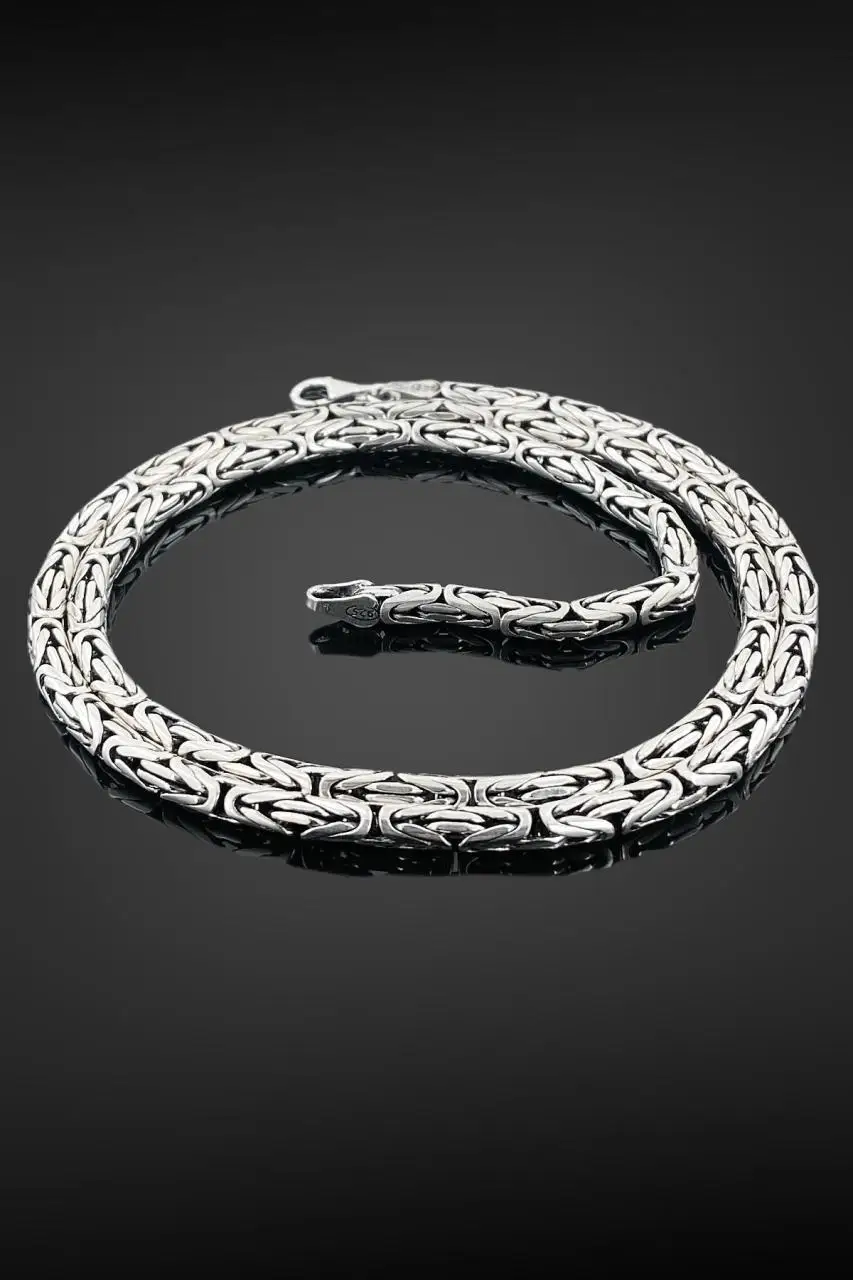 

Мужское ожерелье King Chain из серебра 925 пробы, 49 г, 60 см, 4 мм