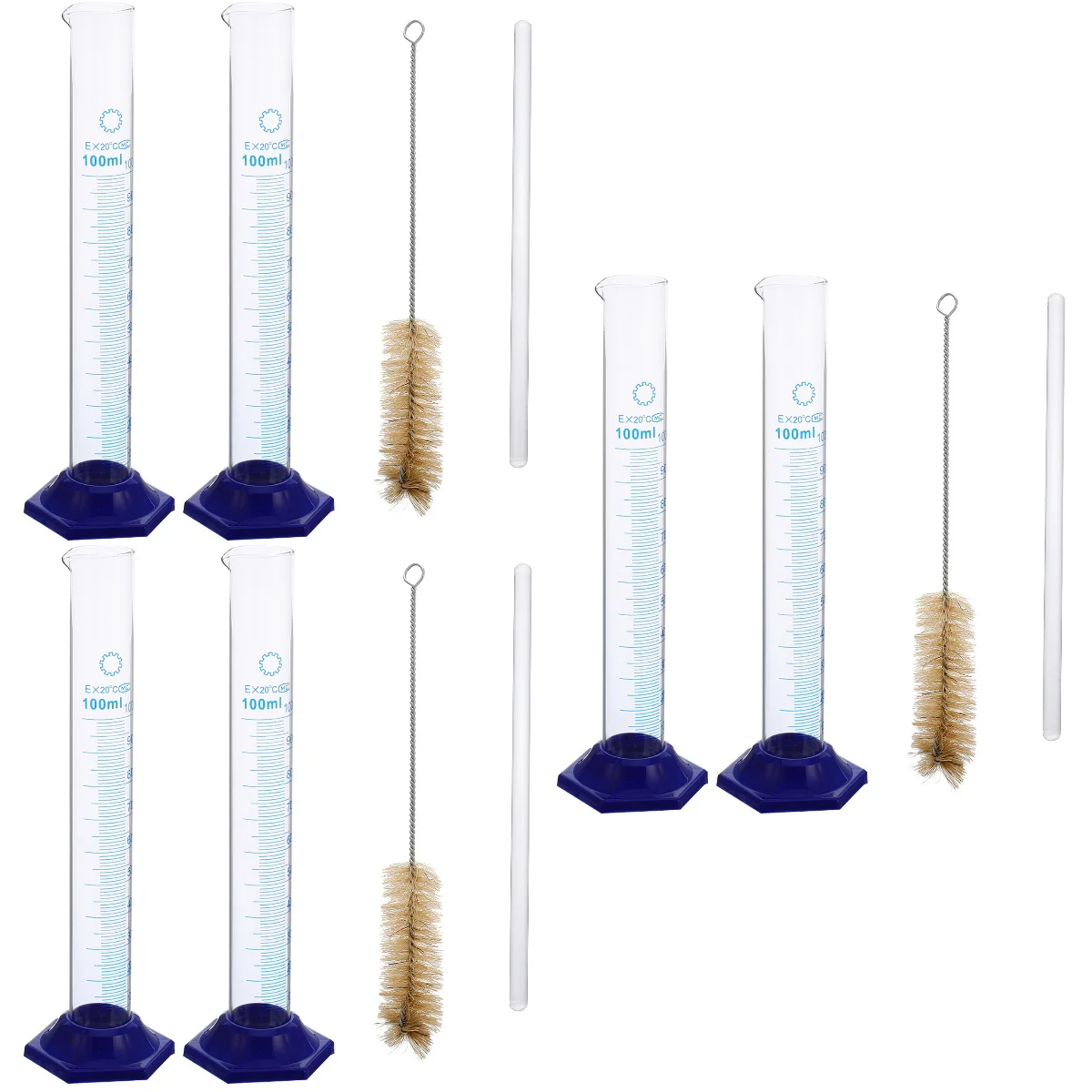 

Glass Graduated Cylinder Chemistry Cylinders Equipment Round Base Measuring Transparent Tool Cup