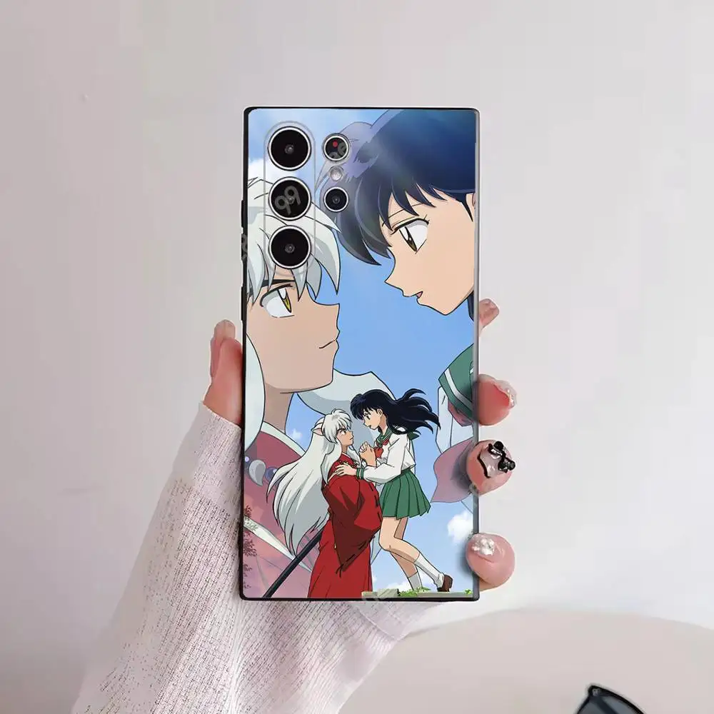 Фото Чехол для телефона с изображением аниме I-Inuyasha K-Kikyo для Samsung Galaxy S30 26 25 Ultra Plus S24 23 22 FE Lite S21 20, чехол из ТПУ №3