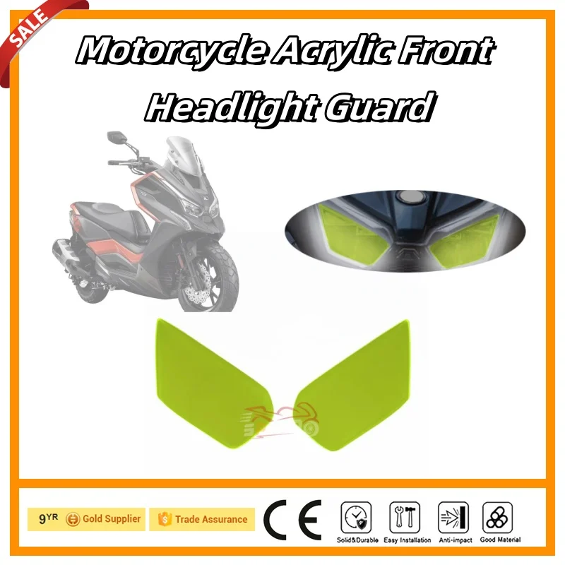 motocyklowy akrylowy przedni reflektor osłona reflektora obiektywu dla KYMCO S350 S250 ct250