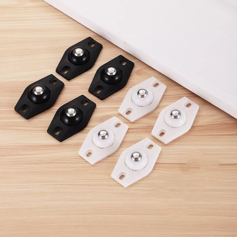 

Steel Ball Adhesive Wheels Trash Can Furniture Cabinet Universal Wheel Storage Box Roller 360° Rotation Self Swivel Casters