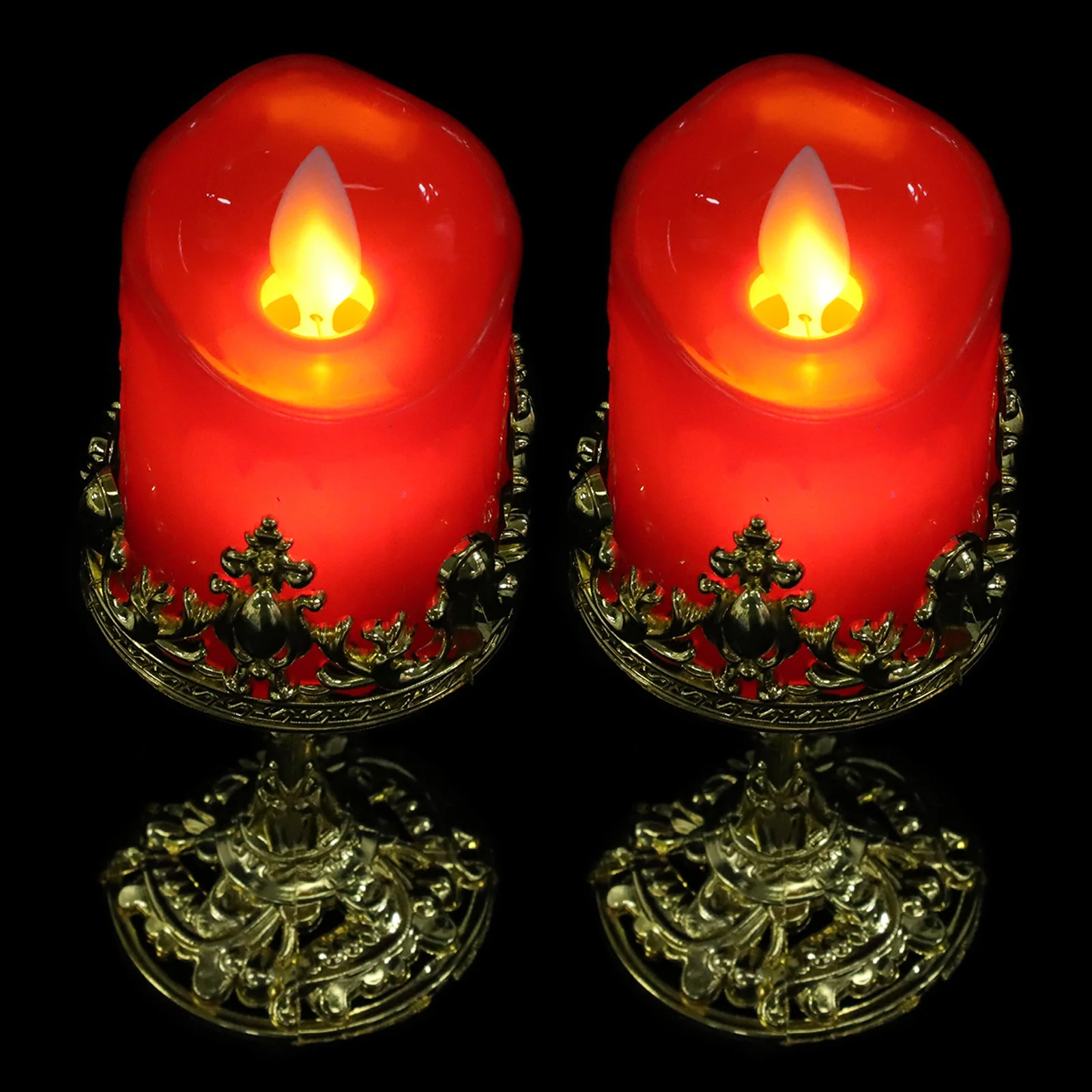 

Led Tealights Light Lamp Electric Flameless Tealight Weddingvotive Powered Dining Table Flickering Centerpieces