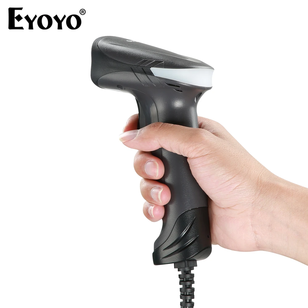 

Eyoyo 1D 2D QR Code Barcode Scanner Handheld USB Wired Bar Codes Reader CCD PDF417 Data Matrix Image Screen Automatic Scanning