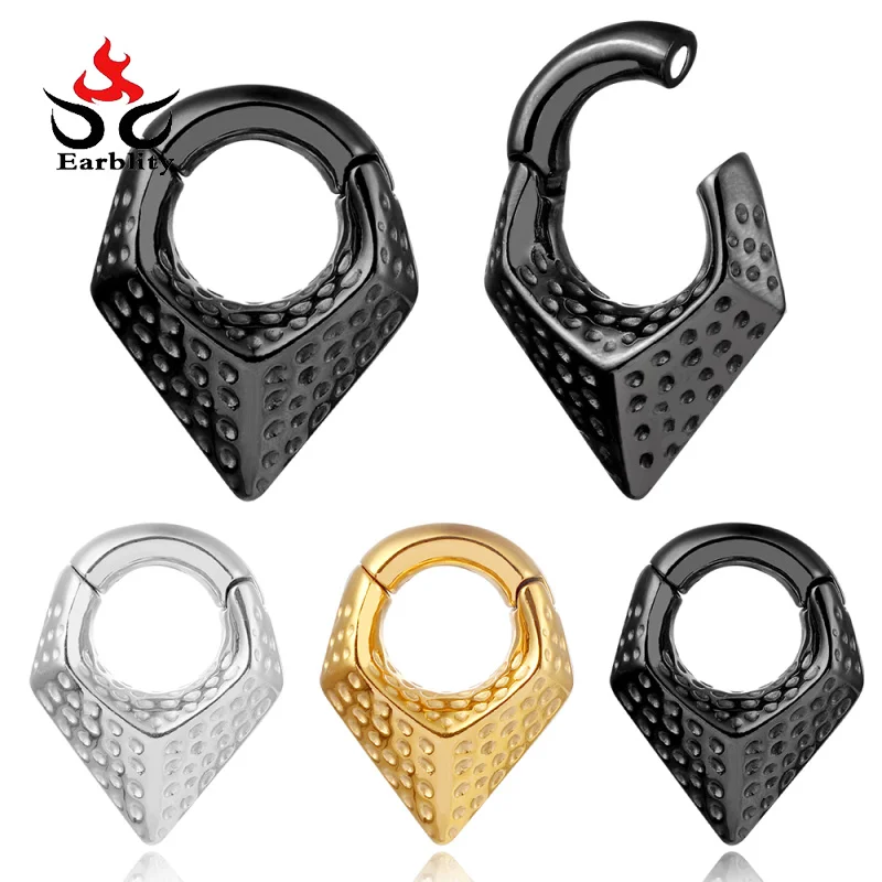 

Ear Weigh Fashion For Women Body Jewelry Piercing Expande Stainless Steel Spine Ear Gauges Plugs Tunnel Magnetic Earrings 2 PCS