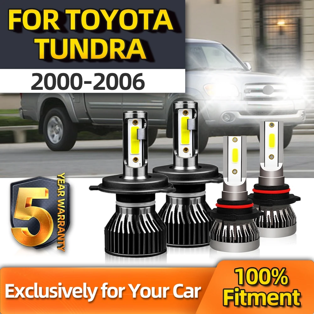 

Crossfox Auto Bulbs Turbo Led 15000LM 110W Kit High/ Low All-in-one H4 Fog Light 9006 For Toyota Tundra 2000 2001 2002 2003-2006