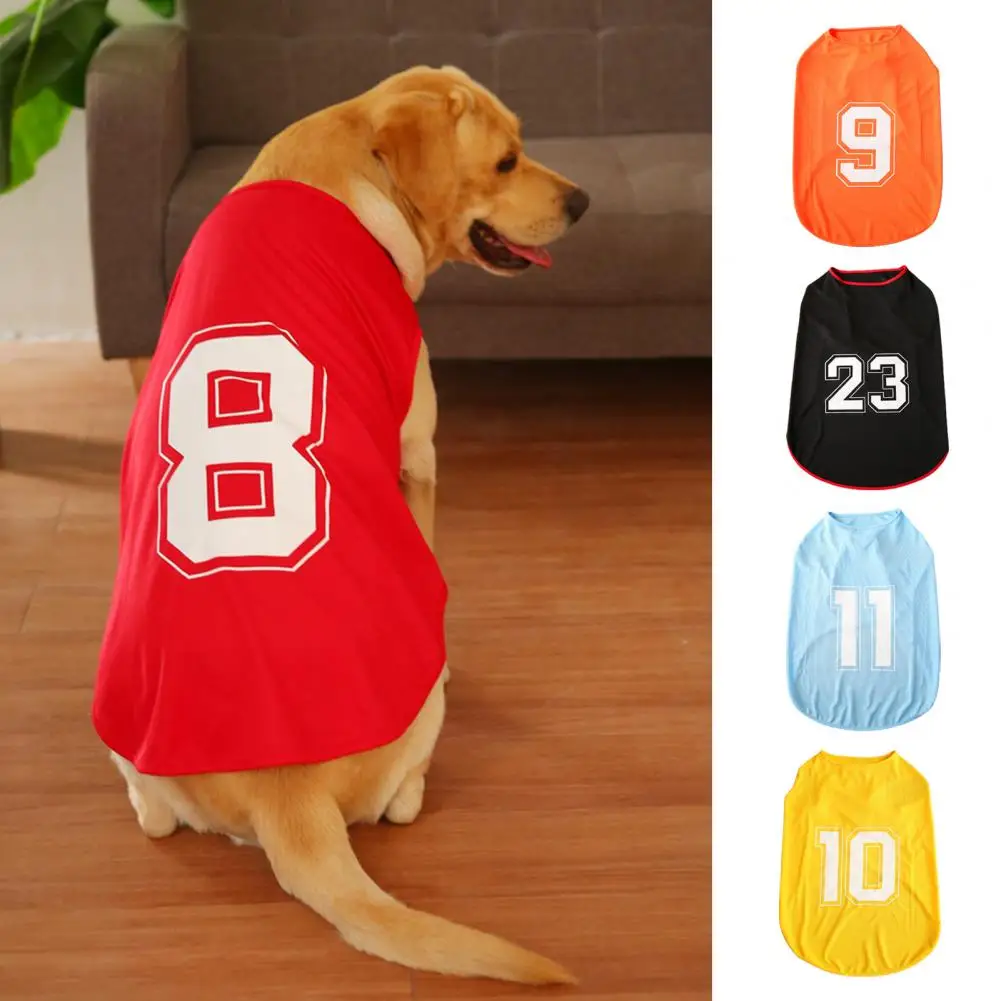 

Pet Summer Dog Clothes Sport Vest Shirt Comfortable Breathable Thin Outfit Medium Large Dog for Summer Outdoor