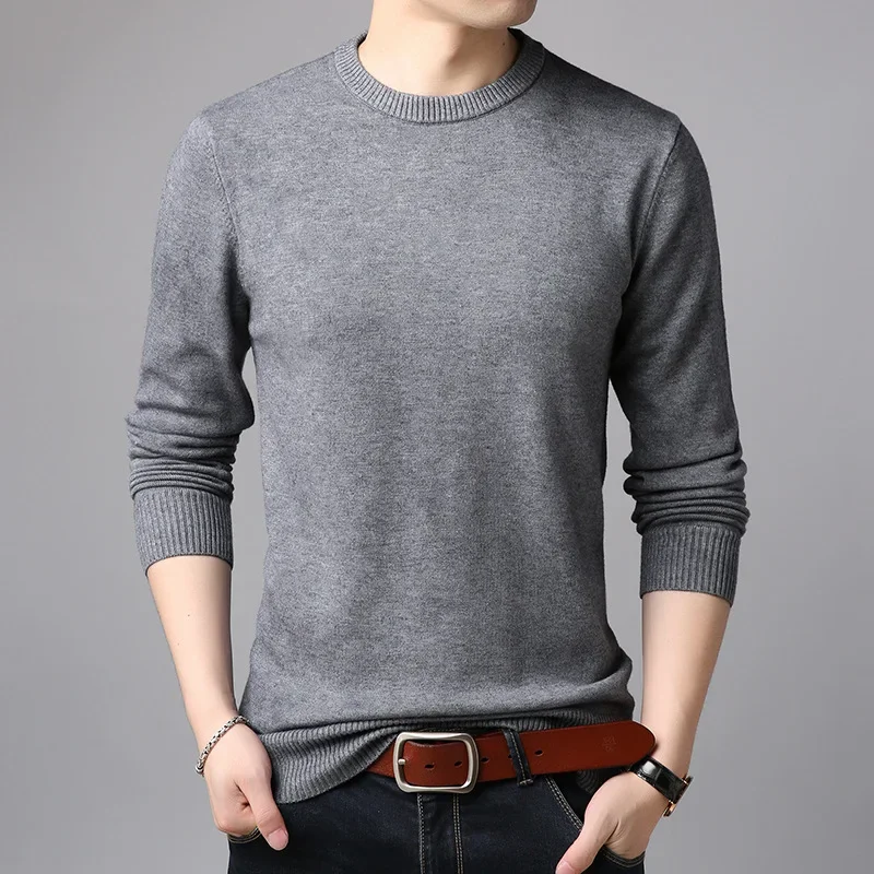 MRMT 2024 брендовые мужские свитера однотонный тонкий молодой свитер с круглым