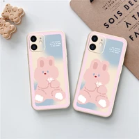 rabbit case for iphone 12 pro max shockproof anti scratch soft tpu cover for iphone cartoon iphone case