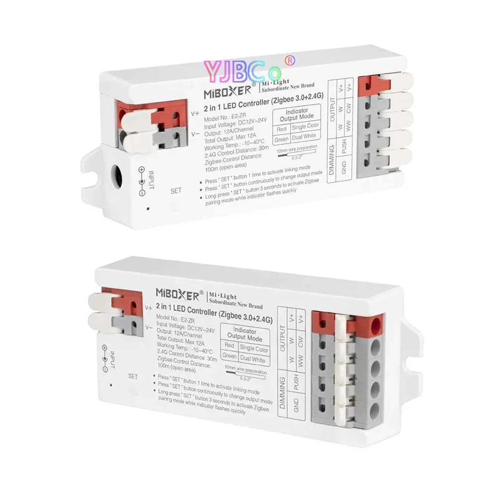 Miboxer Tuya 2/3 в 1 электронный контроллер Zigbee для 12 В 24 постоянного тока