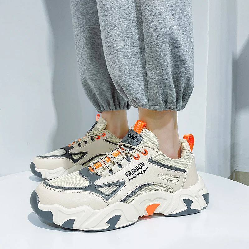 Anti-Slip Breathable Men's Casual Sneakers Comfortable Adult Teenagers Outdoor Running Shoes Walking Shoes School Sports Shoes