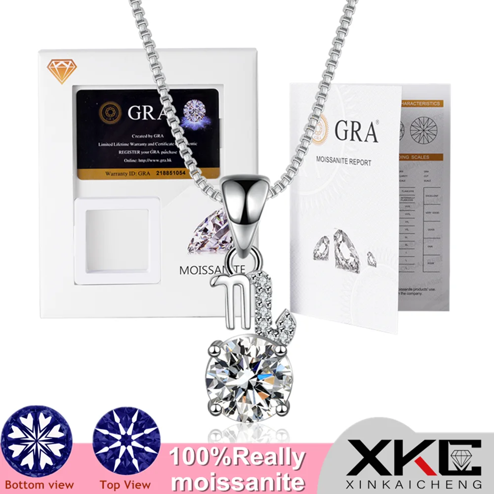 Модные трендовые Подвески GRA1.00CT D с муассанитом один карат восемь сердец стрел