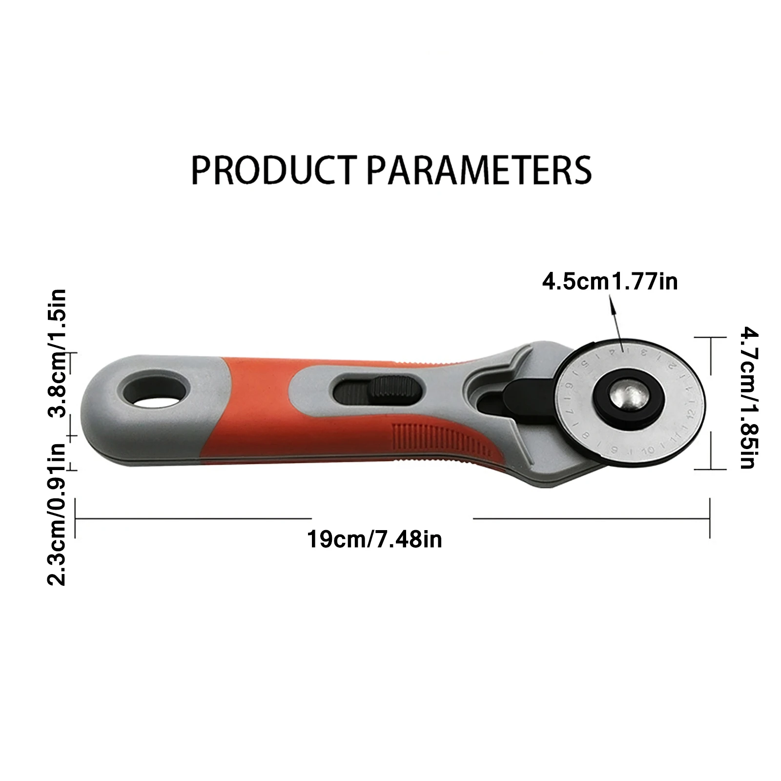 45 мм Вращающийся резак инструмент для резки кожи ткани круговое лезвие сделай