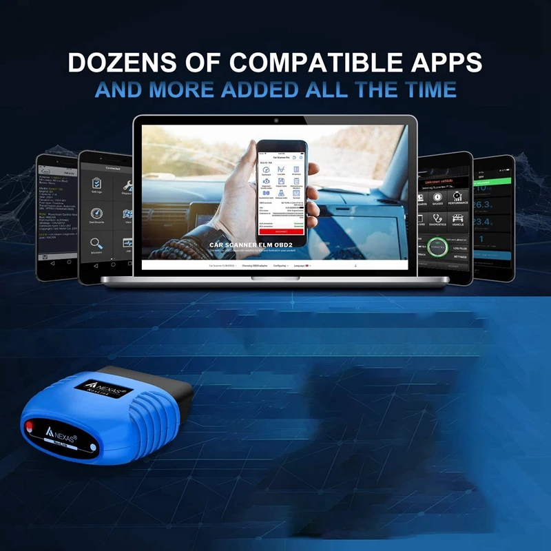 2X диагностический сканер NEXAS Nexlink Bluetooth 5 0 для IOS Android и ПК OBD2/EOBD считыватель кодов