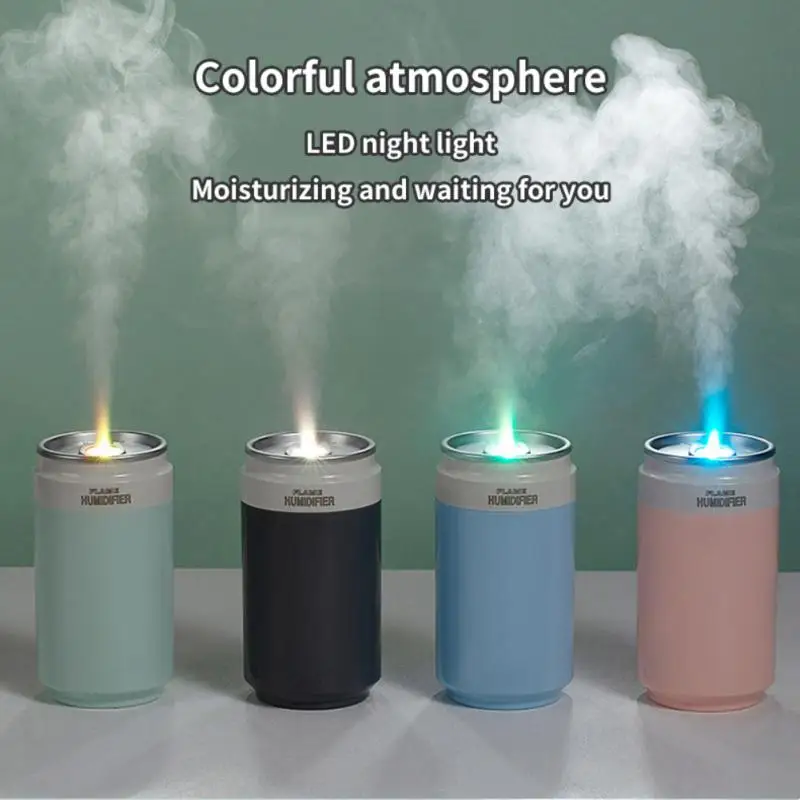 

Mini Air Humidifier For Bedroom Home Car With Atmosphere Lamp Cold Mist Diffuser 400ml Home Bedroom Humidifier Purifies