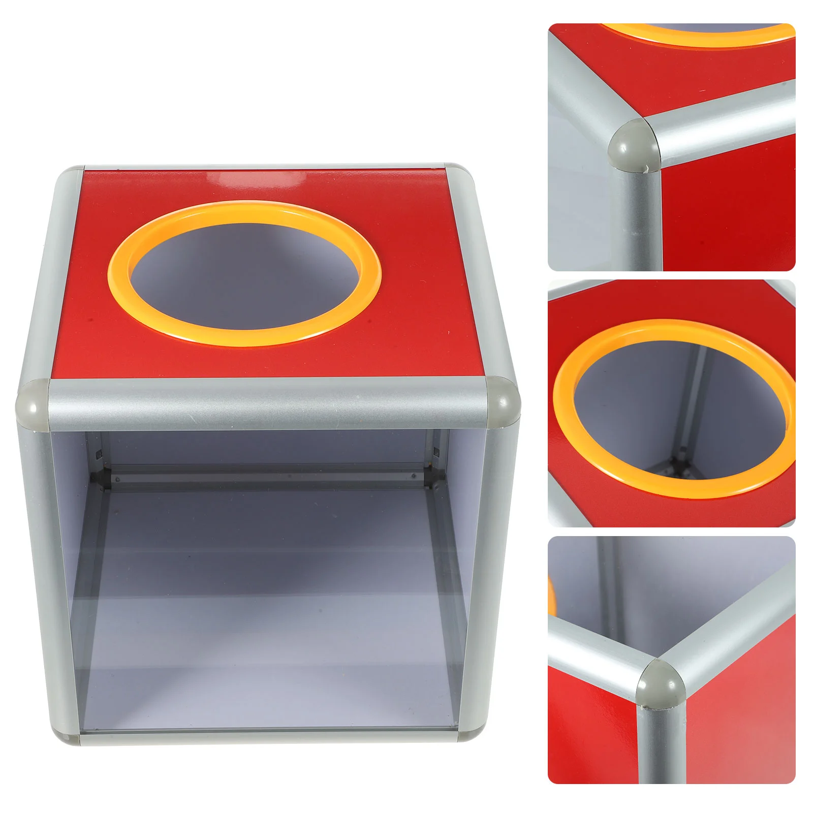 

Transparent Lottery Box Paper Case Office Accessories Plastic Containers Raffle Ticket