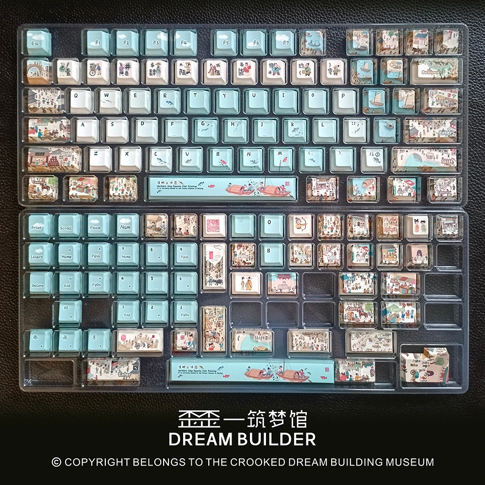 Фото Trend Qingming Shanghetu Keycap MOA/Оригинальная высота PBT Пятисторонняя сублимация №2