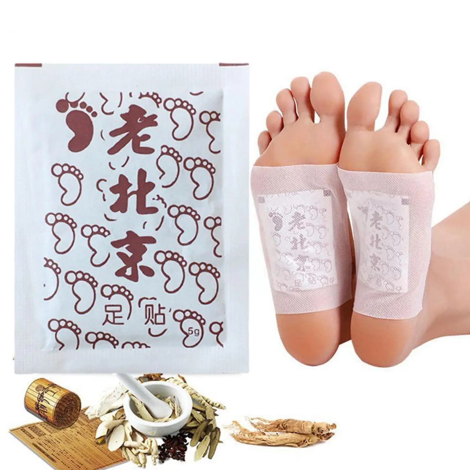 

10pcs Detox Foot Patch Detoxifying Patches Feet Bamboo Pads Patches Slimming Sticker Foot Improve Adhersive Sleep G2s9
