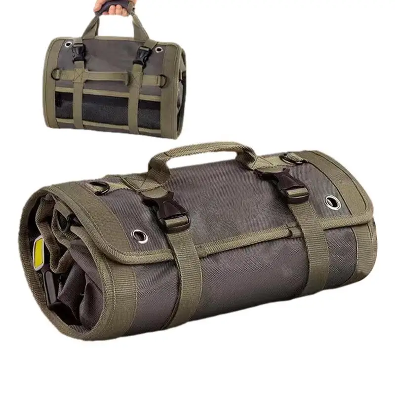 

Сумки и мешочки для инструментов, портативная Съемная рулонная сумка, тяжелый органайзер для столярных инструментов, хобби, электриков, мотоциклов