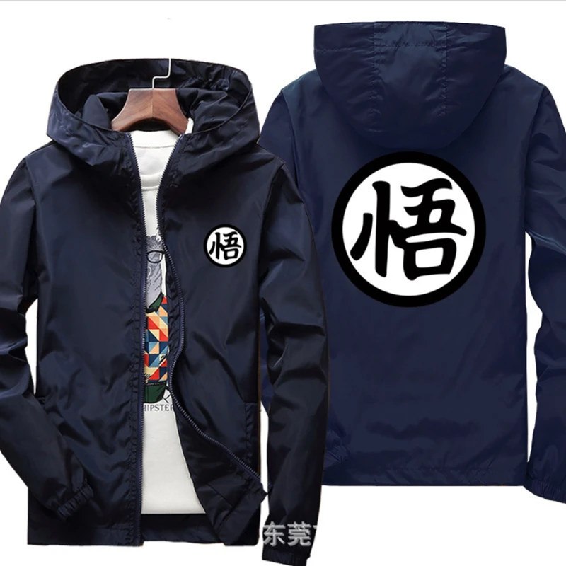 

2022 мотоциклетная ветрозащитная куртка с логотипом Goku, мотоциклетный костюм для езды на мотоцикле с капюшоном, ветровка, свитшоты, Гоночное ...