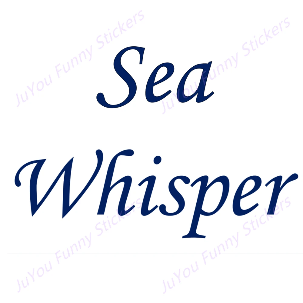 

JuYou Funny Stickers Exterior Accessories Custom Letters Decals Sea and Whisper Logo Vinyl Car Sticker Waterproof JDM Decorative