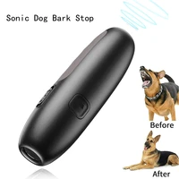 pet training collar ultrasonic dog training bark stop handheld portable dog repelling artifact tools control trainer device